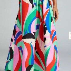 NWT - Farm Rio Monstera Skirt Size M